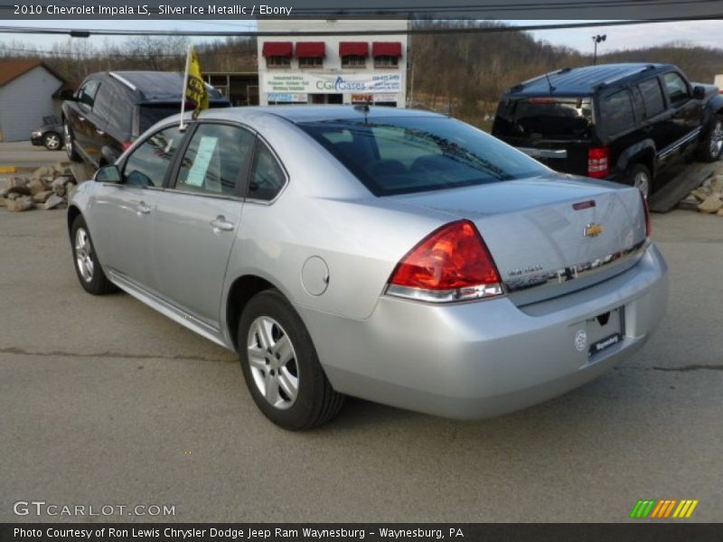 Silver Ice Metallic / Ebony 2010 Chevrolet Impala LS