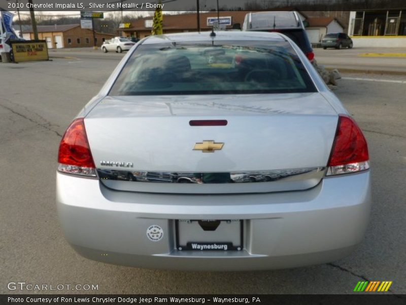 Silver Ice Metallic / Ebony 2010 Chevrolet Impala LS