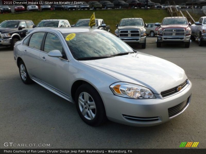 Silver Ice Metallic / Ebony 2010 Chevrolet Impala LS