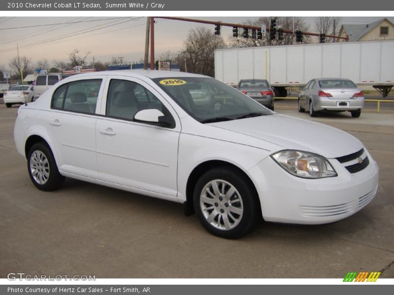 Summit White / Gray 2010 Chevrolet Cobalt LT Sedan