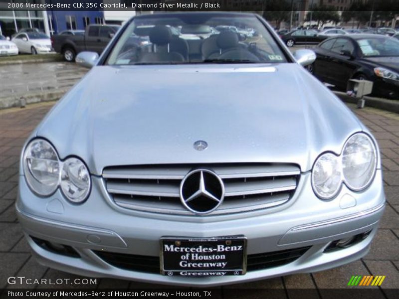 Diamond Silver Metallic / Black 2006 Mercedes-Benz CLK 350 Cabriolet