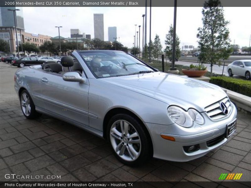 Diamond Silver Metallic / Black 2006 Mercedes-Benz CLK 350 Cabriolet