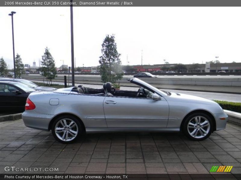 Diamond Silver Metallic / Black 2006 Mercedes-Benz CLK 350 Cabriolet