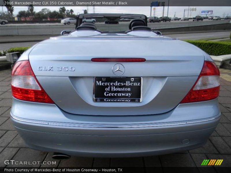 Diamond Silver Metallic / Black 2006 Mercedes-Benz CLK 350 Cabriolet