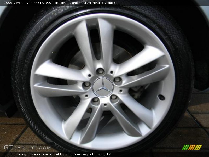Diamond Silver Metallic / Black 2006 Mercedes-Benz CLK 350 Cabriolet