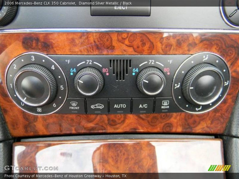 Controls of 2006 CLK 350 Cabriolet