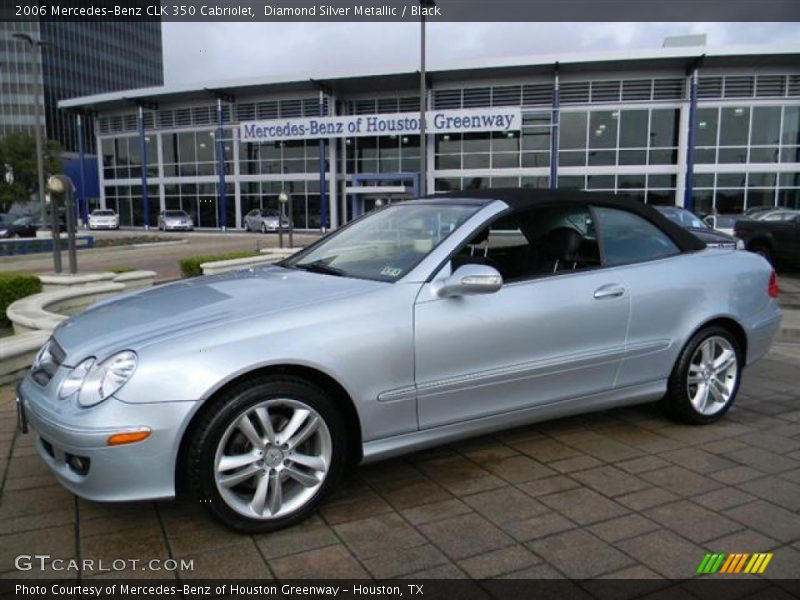 Diamond Silver Metallic / Black 2006 Mercedes-Benz CLK 350 Cabriolet