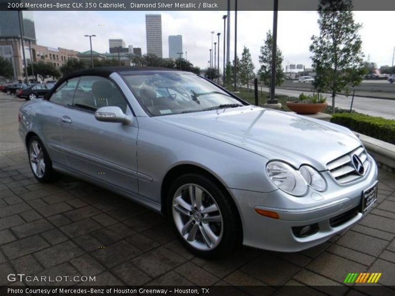 Diamond Silver Metallic / Black 2006 Mercedes-Benz CLK 350 Cabriolet