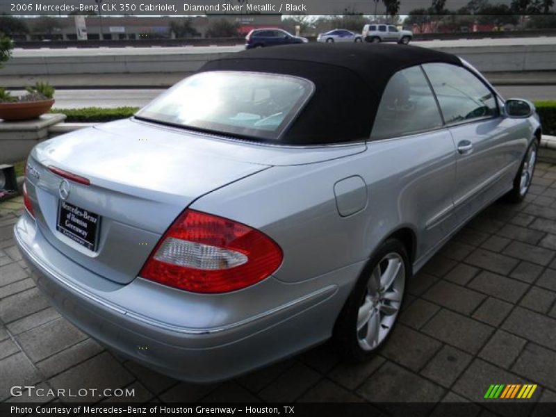 Diamond Silver Metallic / Black 2006 Mercedes-Benz CLK 350 Cabriolet