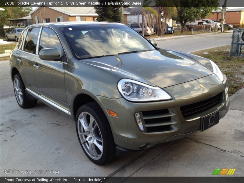 Olive Green Metallic / Havanna/Sand Beige 2008 Porsche Cayenne Tiptronic