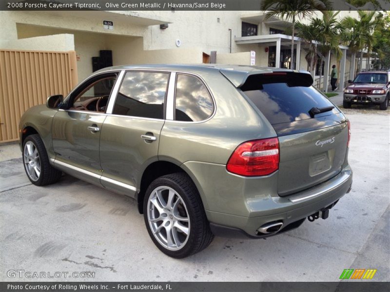 Olive Green Metallic / Havanna/Sand Beige 2008 Porsche Cayenne Tiptronic