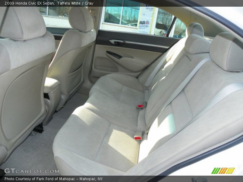 Taffeta White / Gray 2009 Honda Civic EX Sedan