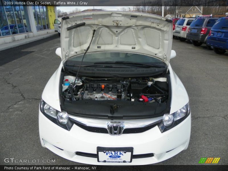 Taffeta White / Gray 2009 Honda Civic EX Sedan