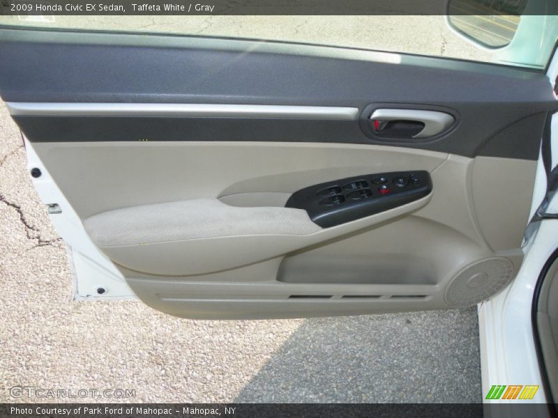 Taffeta White / Gray 2009 Honda Civic EX Sedan
