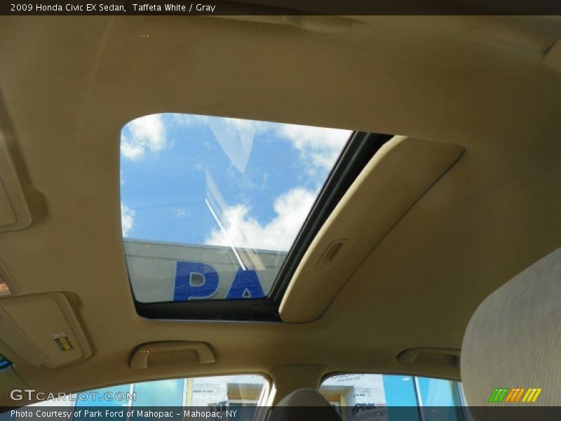 Taffeta White / Gray 2009 Honda Civic EX Sedan