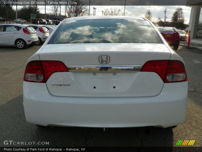 Taffeta White / Gray 2009 Honda Civic EX Sedan
