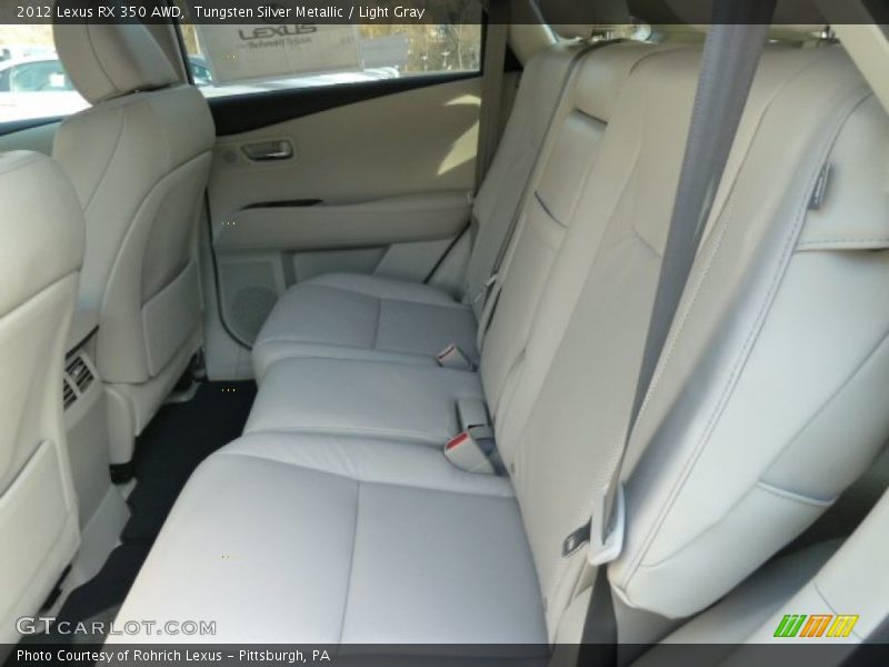 Tungsten Silver Metallic / Light Gray 2012 Lexus RX 350 AWD