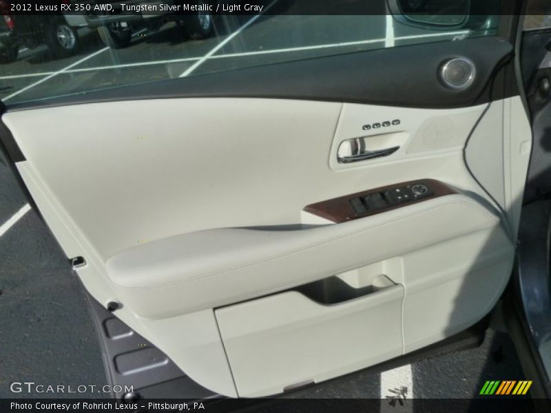 Tungsten Silver Metallic / Light Gray 2012 Lexus RX 350 AWD