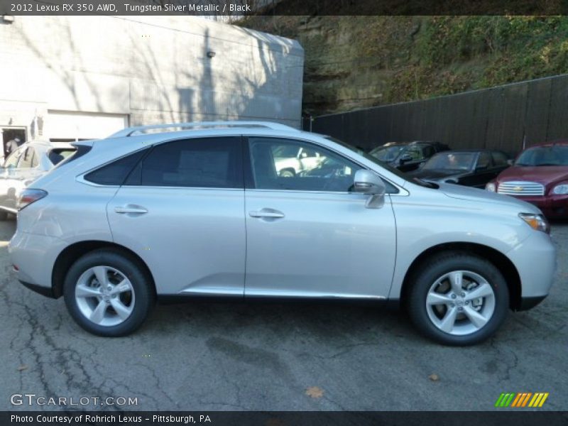 Tungsten Silver Metallic / Black 2012 Lexus RX 350 AWD