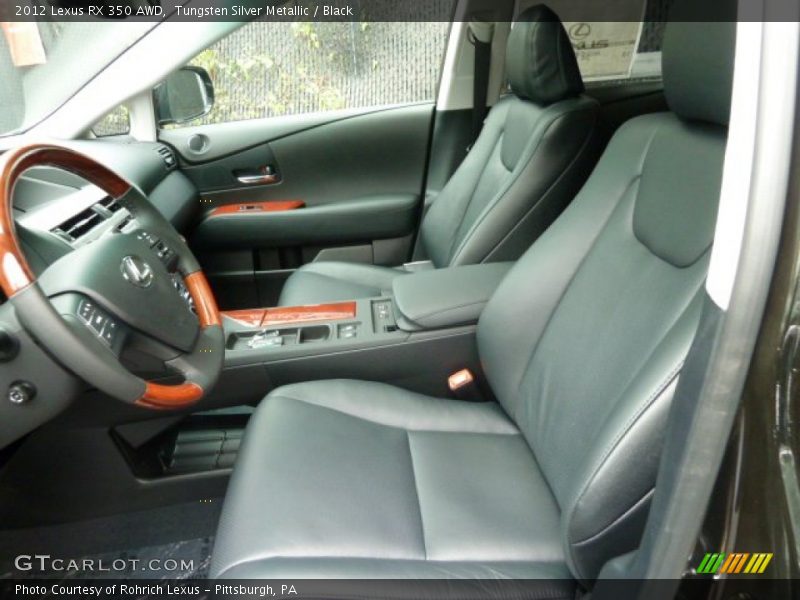 Tungsten Silver Metallic / Black 2012 Lexus RX 350 AWD