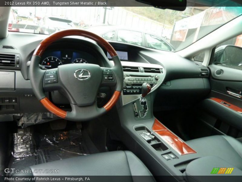 Tungsten Silver Metallic / Black 2012 Lexus RX 350 AWD