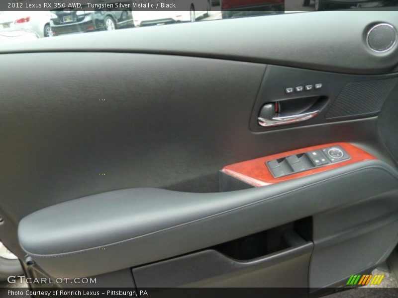 Tungsten Silver Metallic / Black 2012 Lexus RX 350 AWD