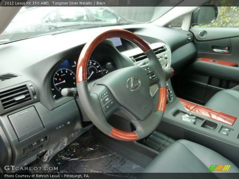 Tungsten Silver Metallic / Black 2012 Lexus RX 350 AWD