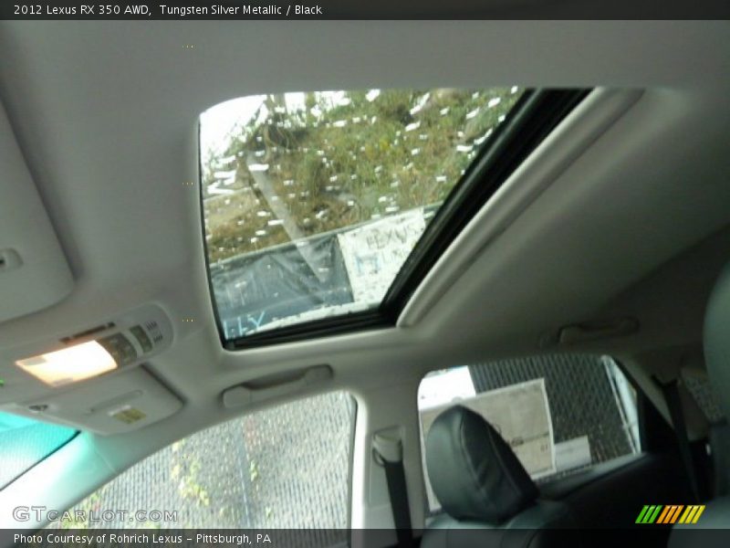 Tungsten Silver Metallic / Black 2012 Lexus RX 350 AWD