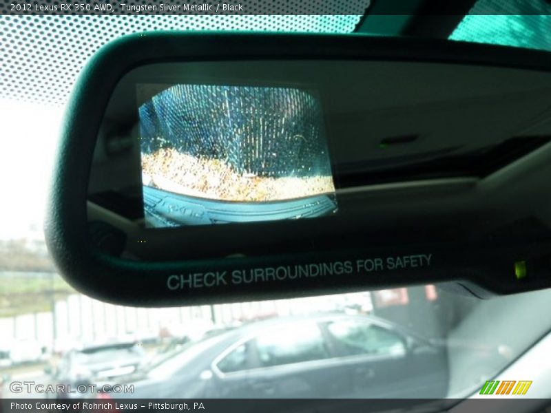 Tungsten Silver Metallic / Black 2012 Lexus RX 350 AWD