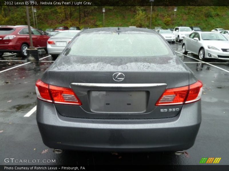 Nebula Gray Pearl / Light Gray 2012 Lexus ES 350