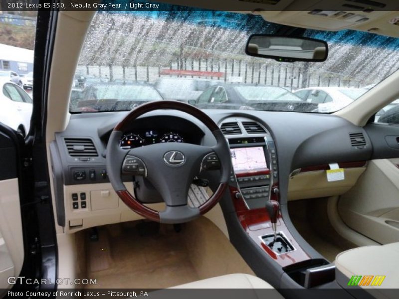 Nebula Gray Pearl / Light Gray 2012 Lexus ES 350