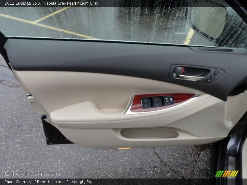 Nebula Gray Pearl / Light Gray 2012 Lexus ES 350
