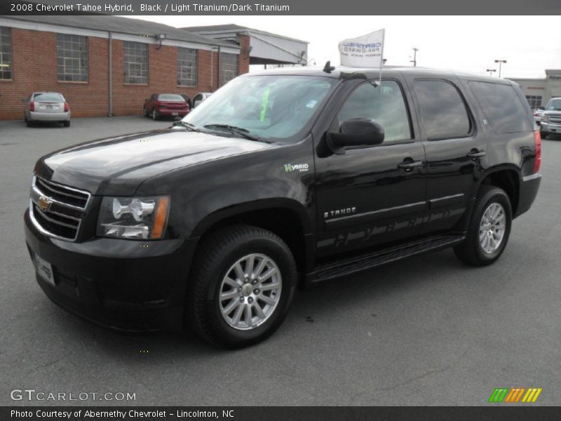 Black / Light Titanium/Dark Titanium 2008 Chevrolet Tahoe Hybrid