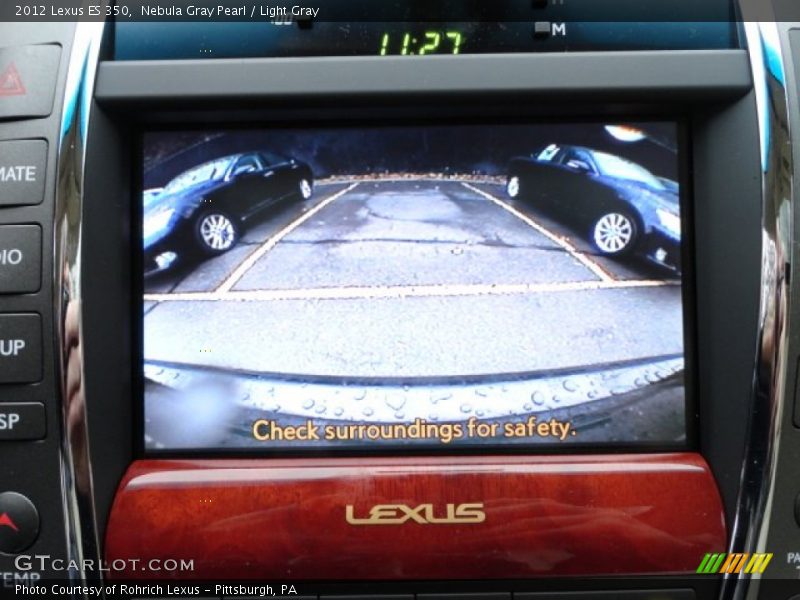 Nebula Gray Pearl / Light Gray 2012 Lexus ES 350
