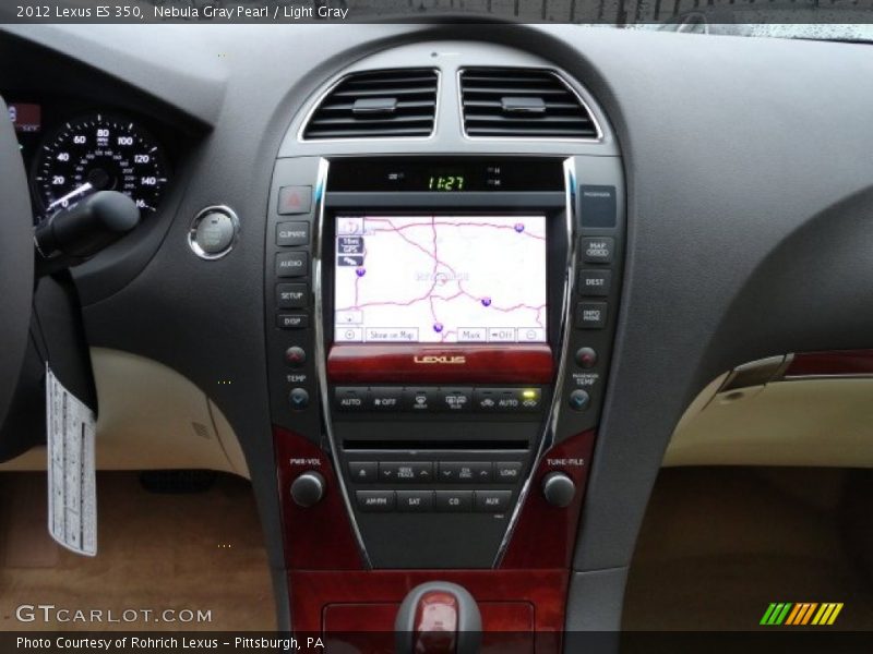 Nebula Gray Pearl / Light Gray 2012 Lexus ES 350