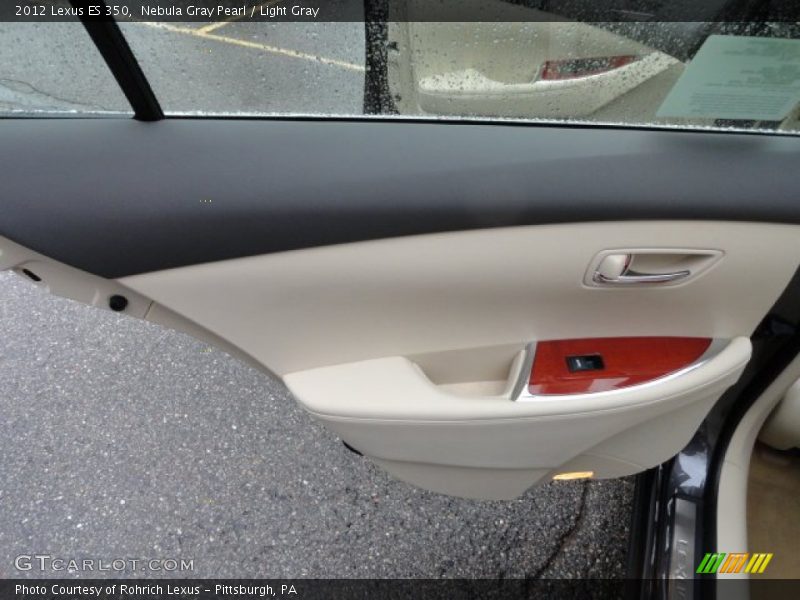 Nebula Gray Pearl / Light Gray 2012 Lexus ES 350
