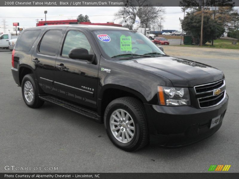 Black / Light Titanium/Dark Titanium 2008 Chevrolet Tahoe Hybrid