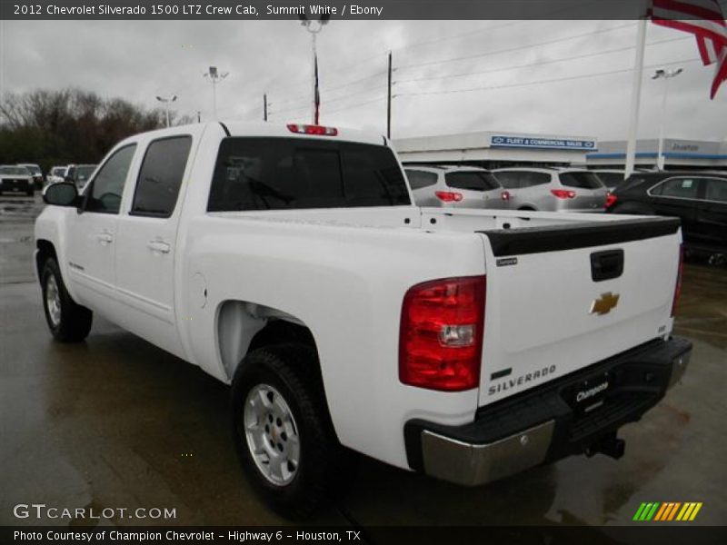 Summit White / Ebony 2012 Chevrolet Silverado 1500 LTZ Crew Cab