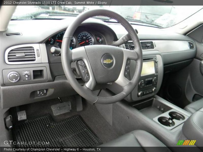 Summit White / Ebony 2012 Chevrolet Silverado 1500 LTZ Crew Cab