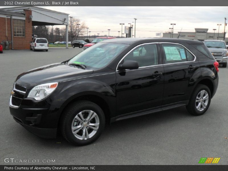 Black / Jet Black 2012 Chevrolet Equinox LS