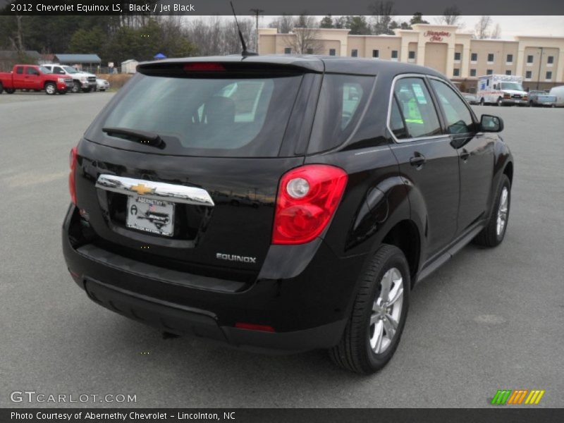 Black / Jet Black 2012 Chevrolet Equinox LS