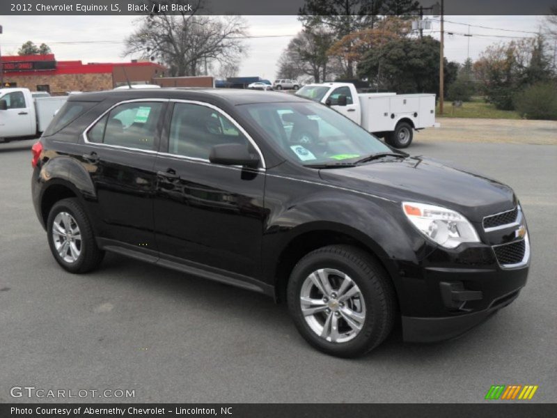 Black / Jet Black 2012 Chevrolet Equinox LS