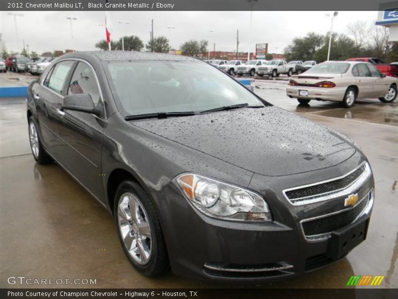 Black Granite Metallic / Ebony 2012 Chevrolet Malibu LT