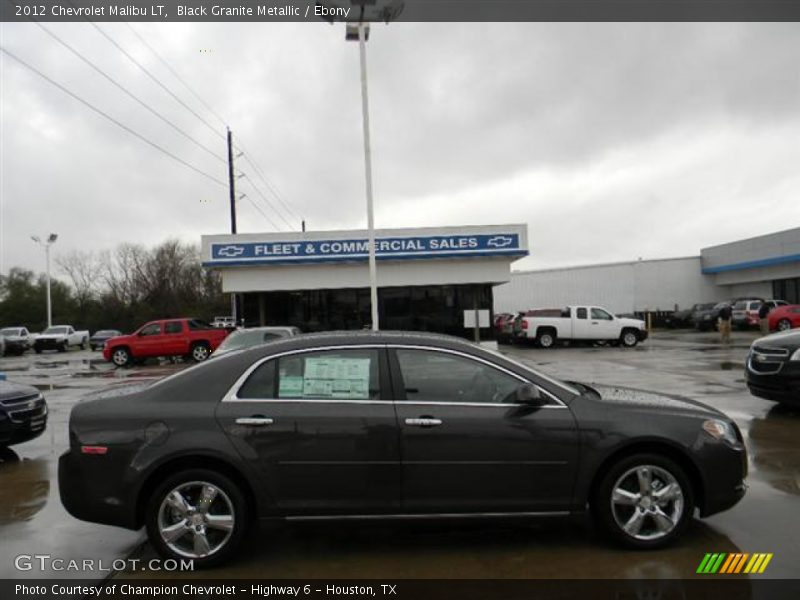 Black Granite Metallic / Ebony 2012 Chevrolet Malibu LT