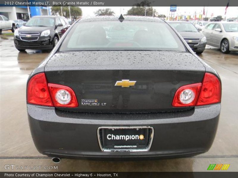 Black Granite Metallic / Ebony 2012 Chevrolet Malibu LT