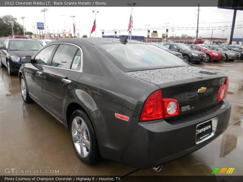 Black Granite Metallic / Ebony 2012 Chevrolet Malibu LT