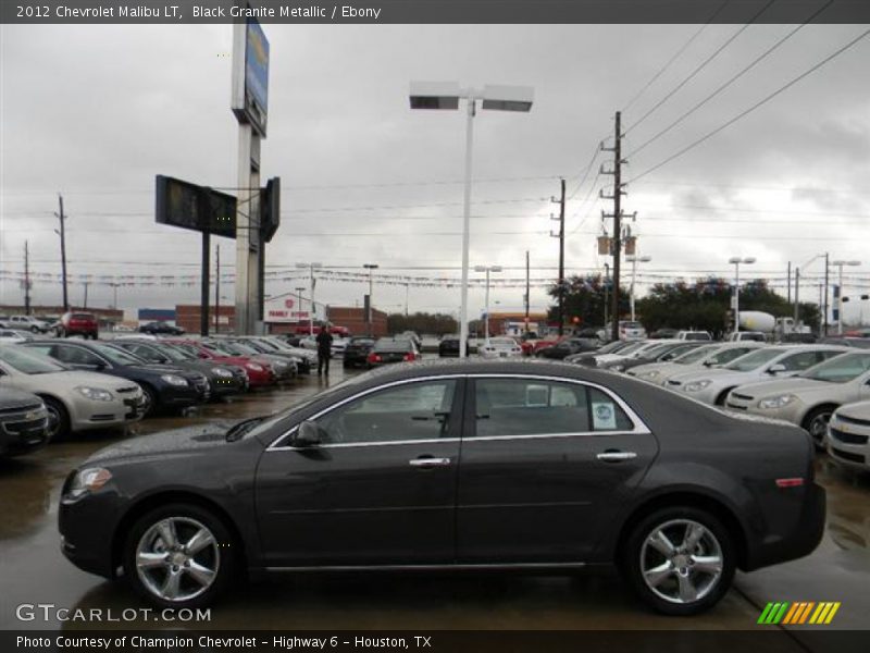 Black Granite Metallic / Ebony 2012 Chevrolet Malibu LT