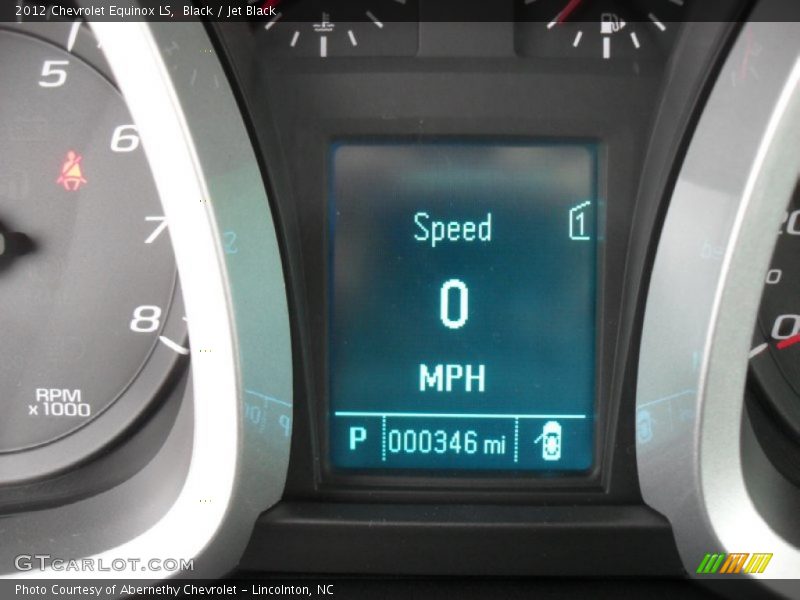 Black / Jet Black 2012 Chevrolet Equinox LS
