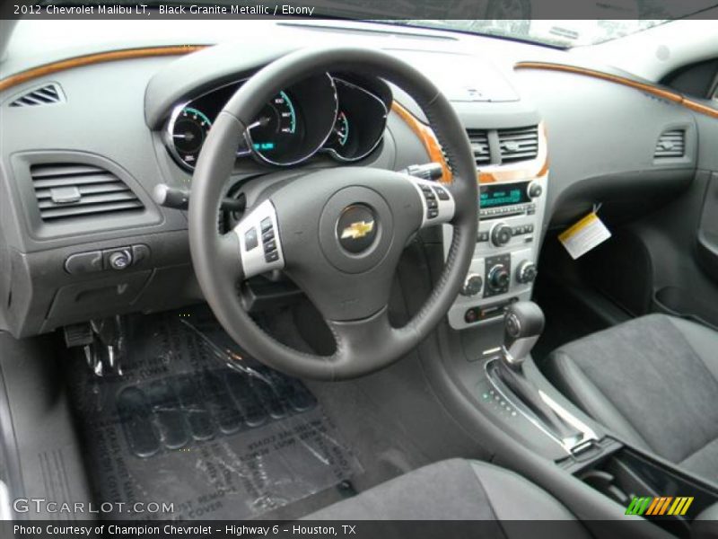 Black Granite Metallic / Ebony 2012 Chevrolet Malibu LT