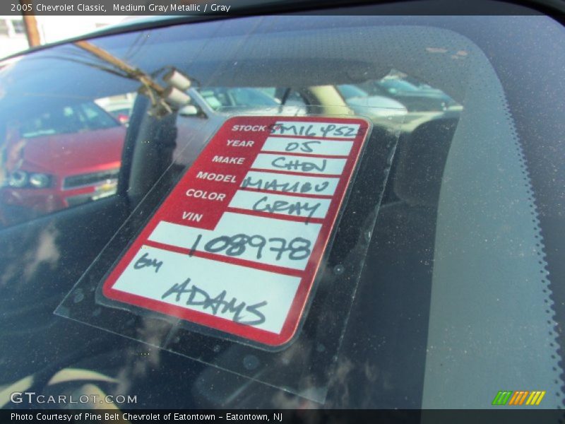 Medium Gray Metallic / Gray 2005 Chevrolet Classic
